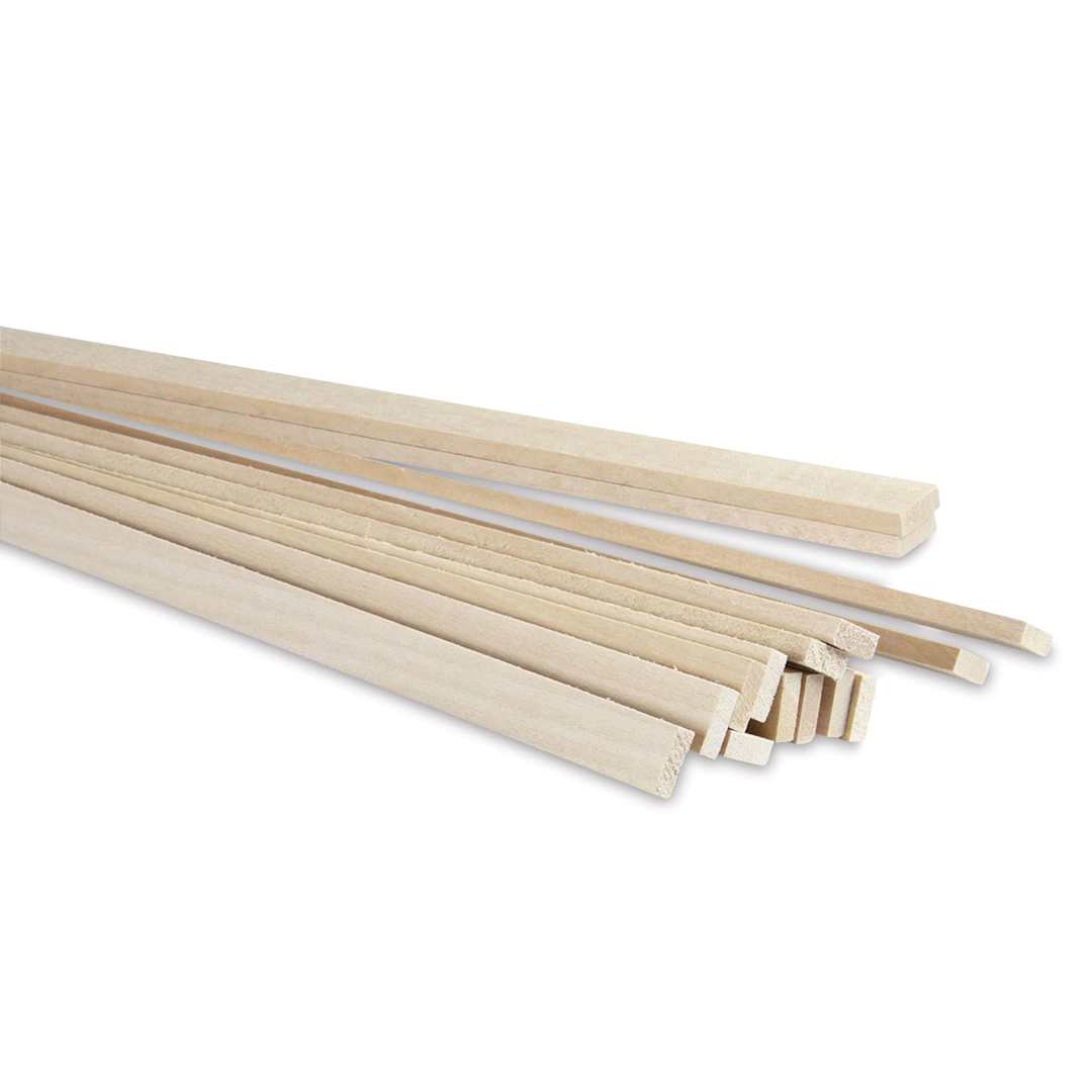 Open in modal - Midwest Products Basswood Strips - 15 Pieces, 3/16" x 1/2" x 24"