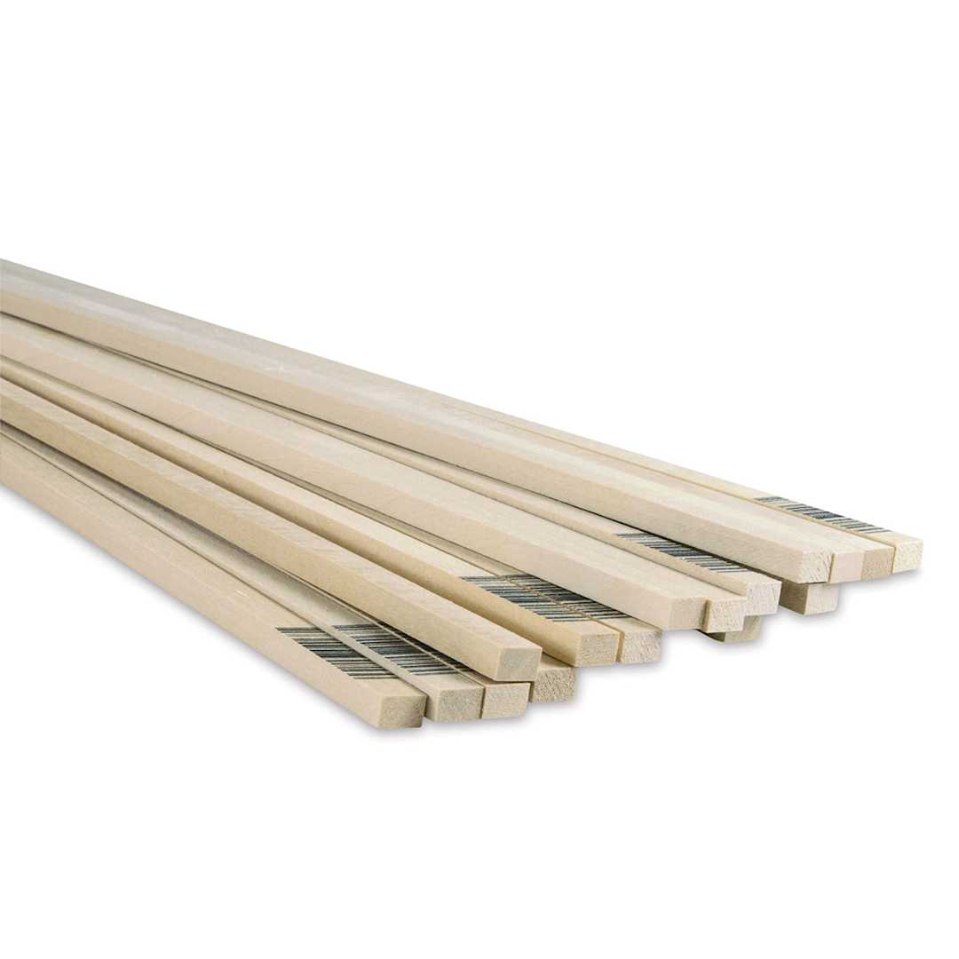 Open in modal - Midwest Products Basswood Strips - 16 Pieces, 1/4" x 3/8" x 24"