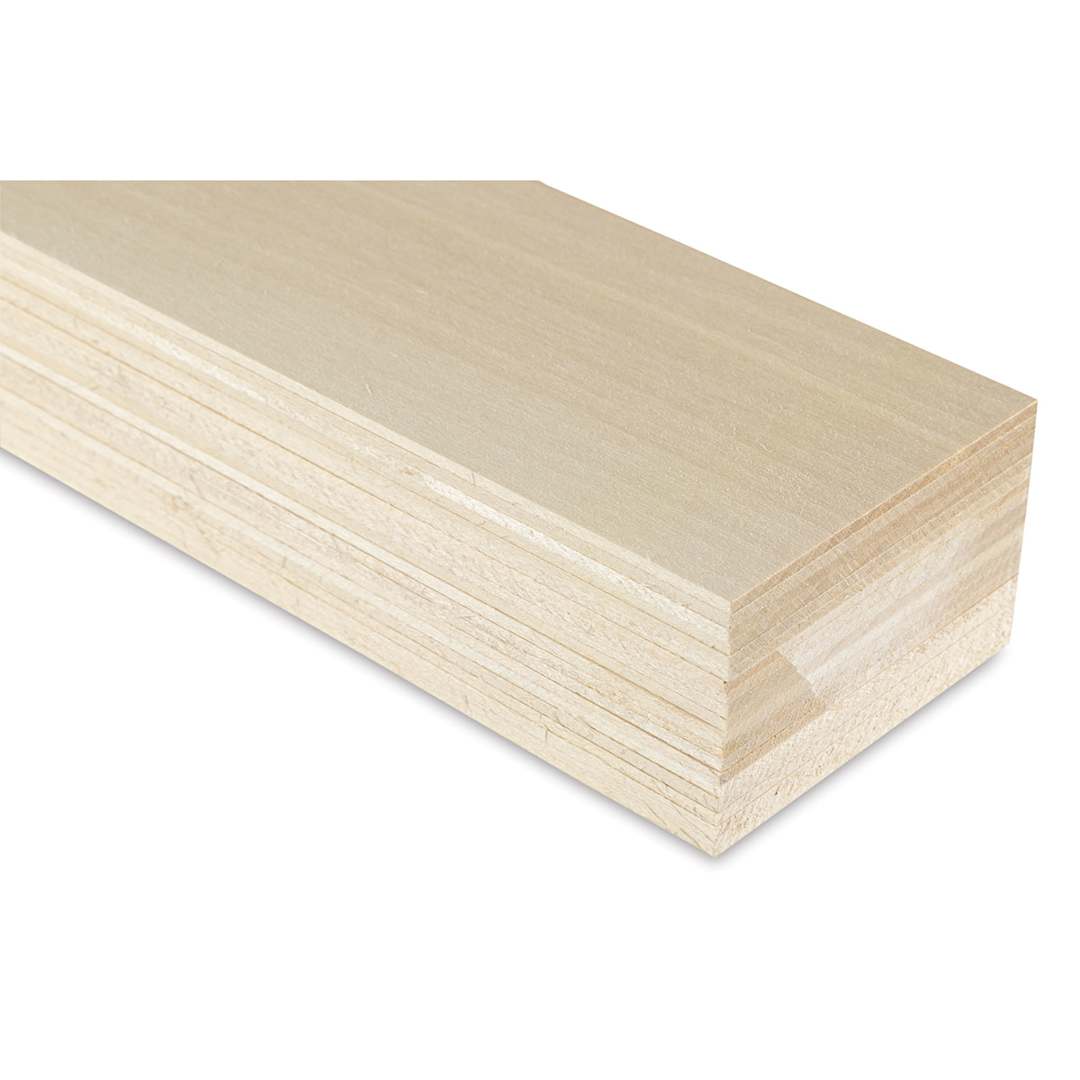 Open in modal - Midwest Products Genuine Basswood Sheet - 20 Sheets, 3/32" x 3" x 36" - end of boards