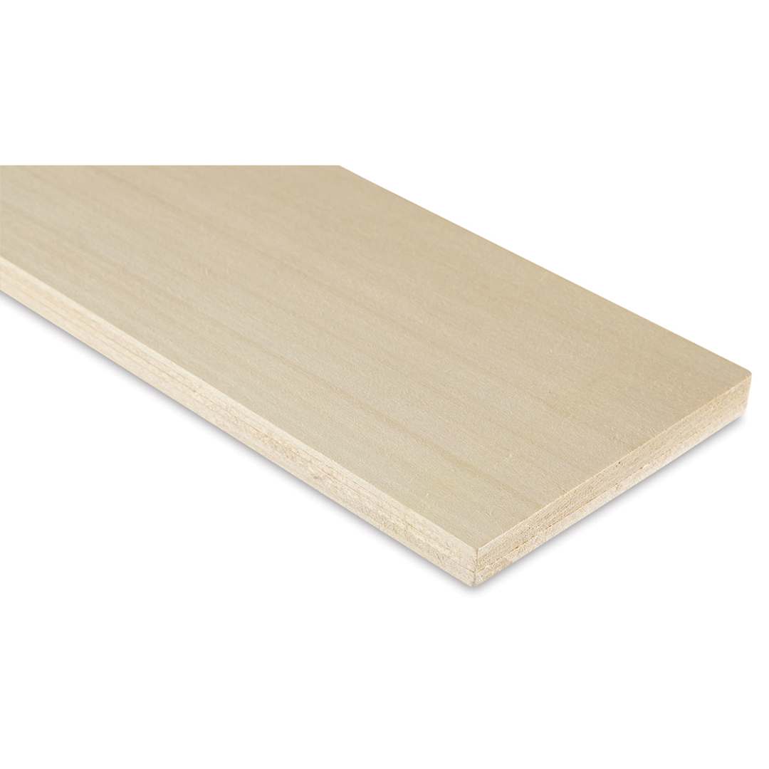Open in modal - Midwest Products Genuine Basswood Sheet - 5 Sheets, 3/32" x 4" x 36" - end of boards