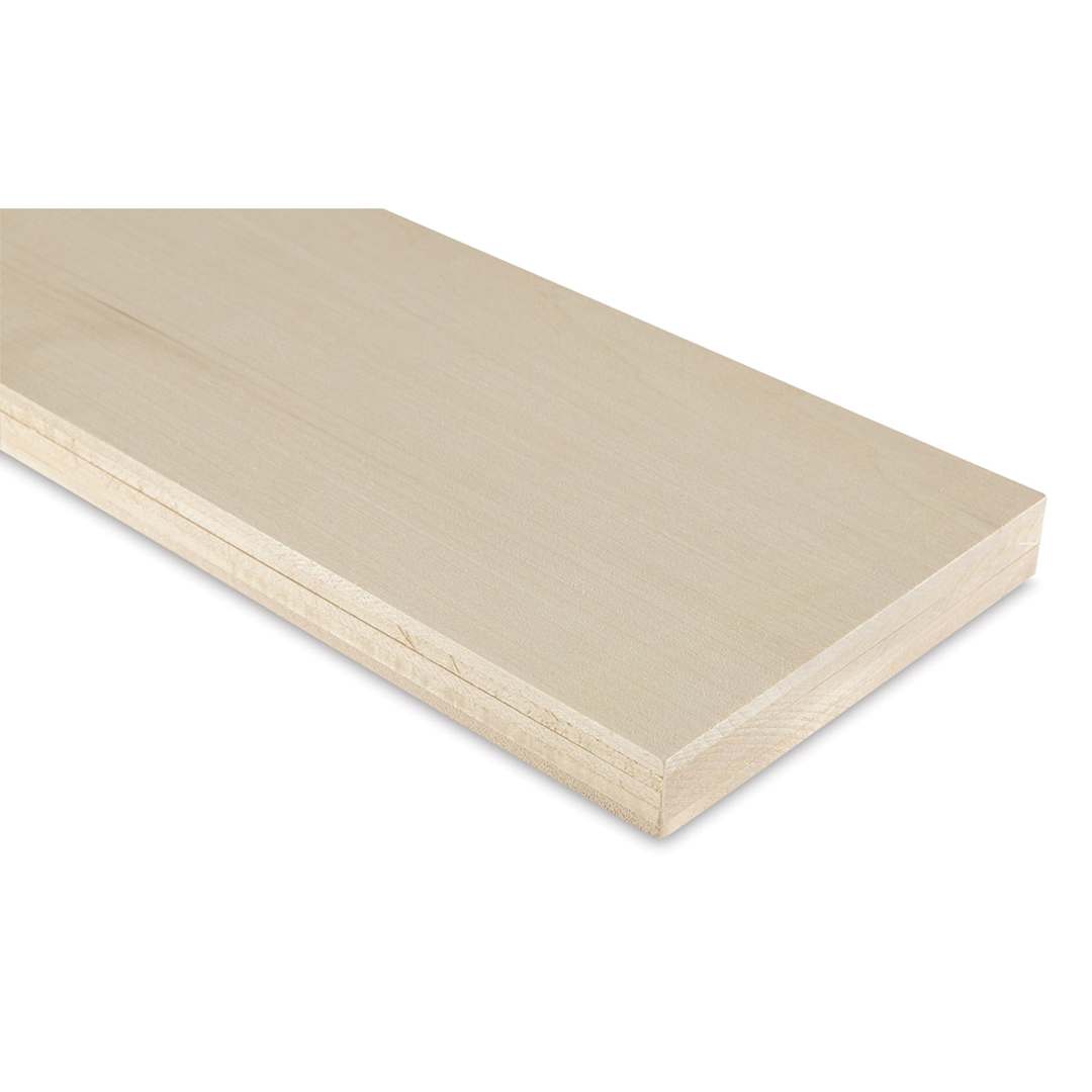 Open in modal - Midwest Products Genuine Basswood Sheet - 5 Sheets, 3/16" x 6" x 36" - end of boards