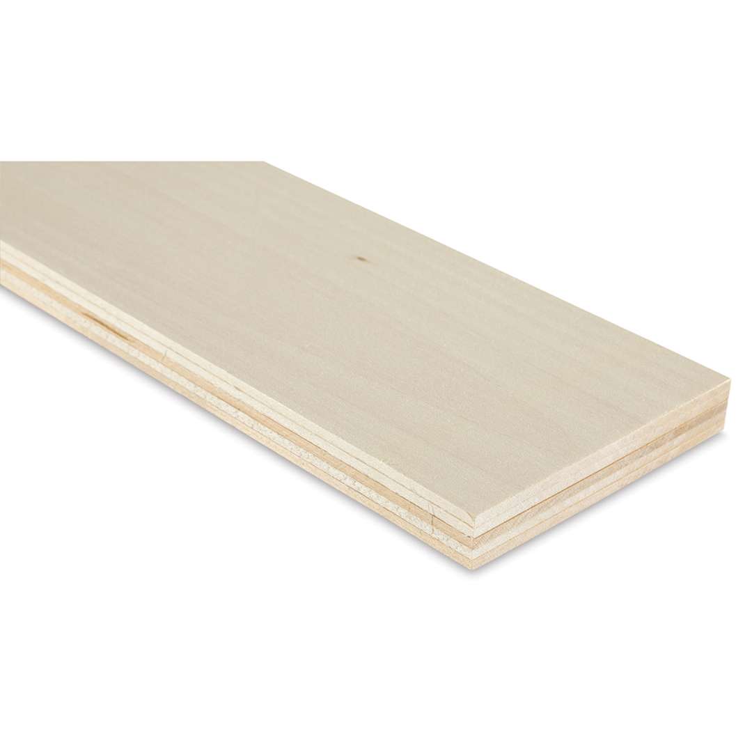 Open in modal - Midwest Products Genuine Basswood Sheet - 5 Sheets, 1/8" x 4" x 36" - end of boards