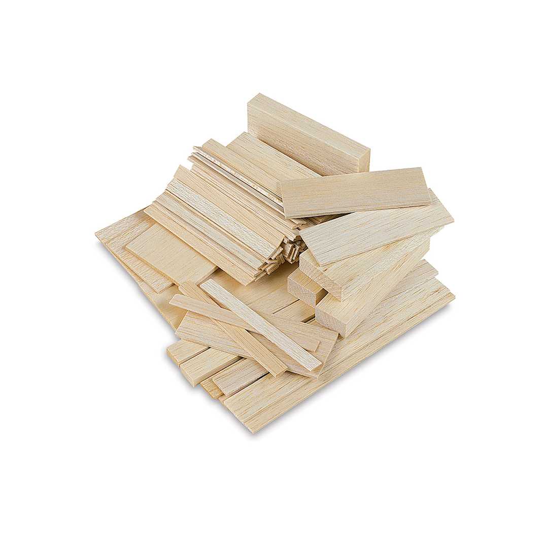 Open in modal - Midwest Products Balsa Bag Assortment - 30 Pieces (example of possible assortment)