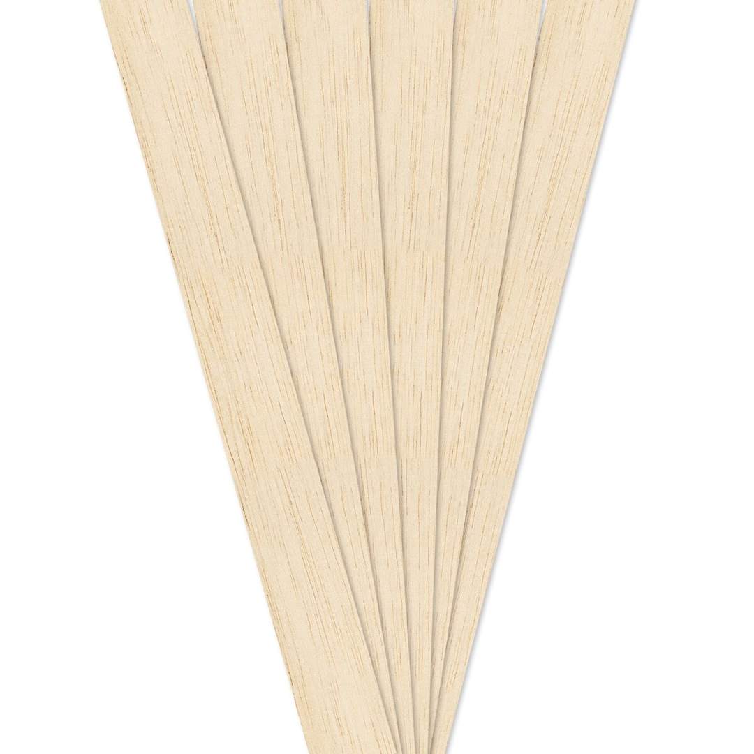 Open in modal - Midwest Products Balsa Wood Sheets - 6 Pieces, 1" x 1" x 36" (out of packaging, fanned)