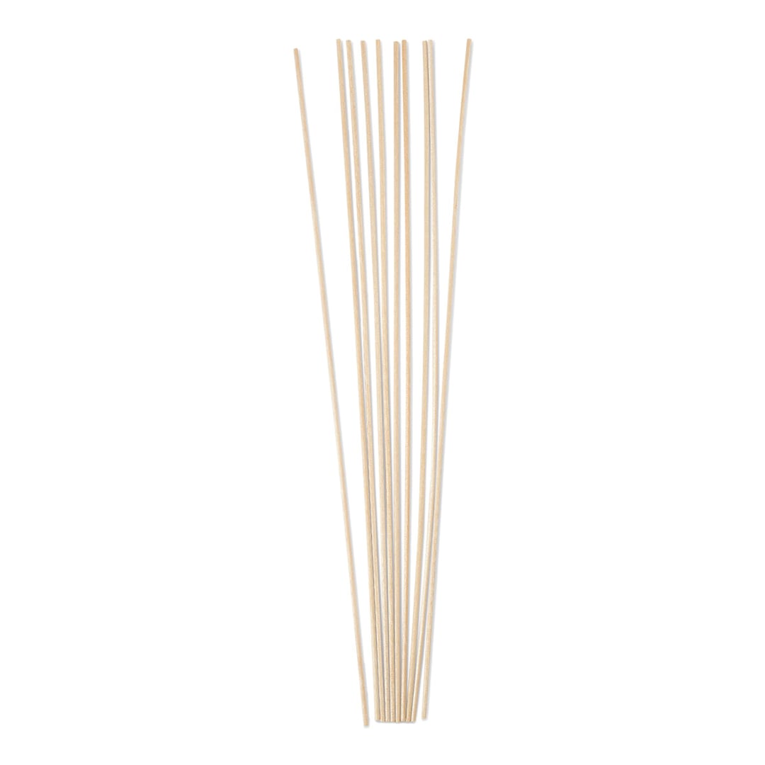 Open in modal - Midwest Products Birch Dowels - 10 12" long dowels shown upright