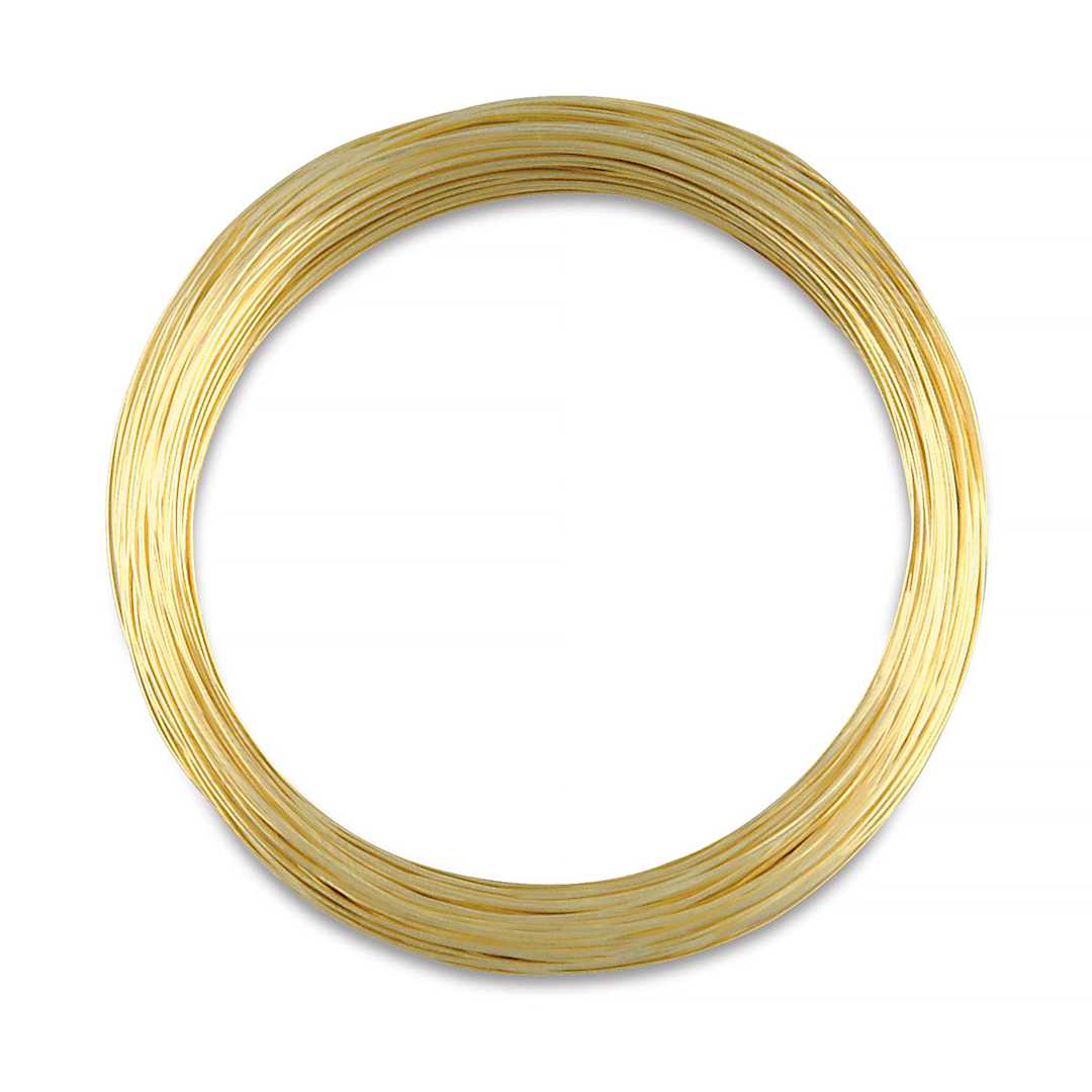 Open in modal - Hillman Brass Hobby Wire - 28 Gauge, 75 ft Coil