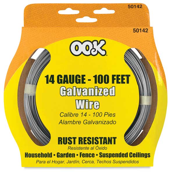 Open in modal - Ook Galvanized Specialty Wire - Front of 14-gauge package shown