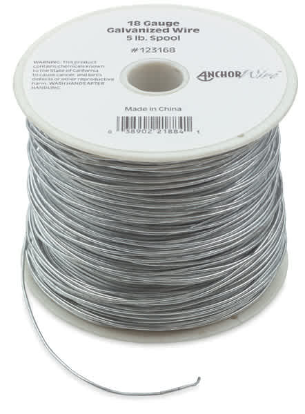 Open in modal - Hillman Galvanized Wire Spool of 18 Gauge Galvanized Wire