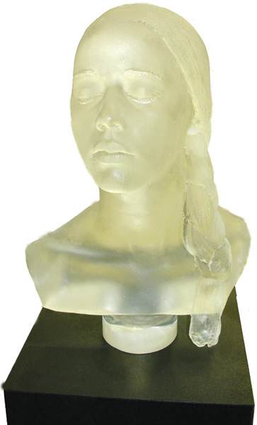 Open in modal - ArtMolds AquaClear Resin - Front view of bust made with AquaClear Resin