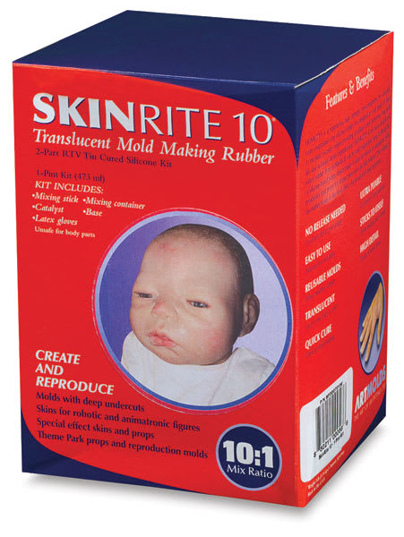 Open in modal - ArtMolds SkinRite 10 - Angled view of 1 pint package

