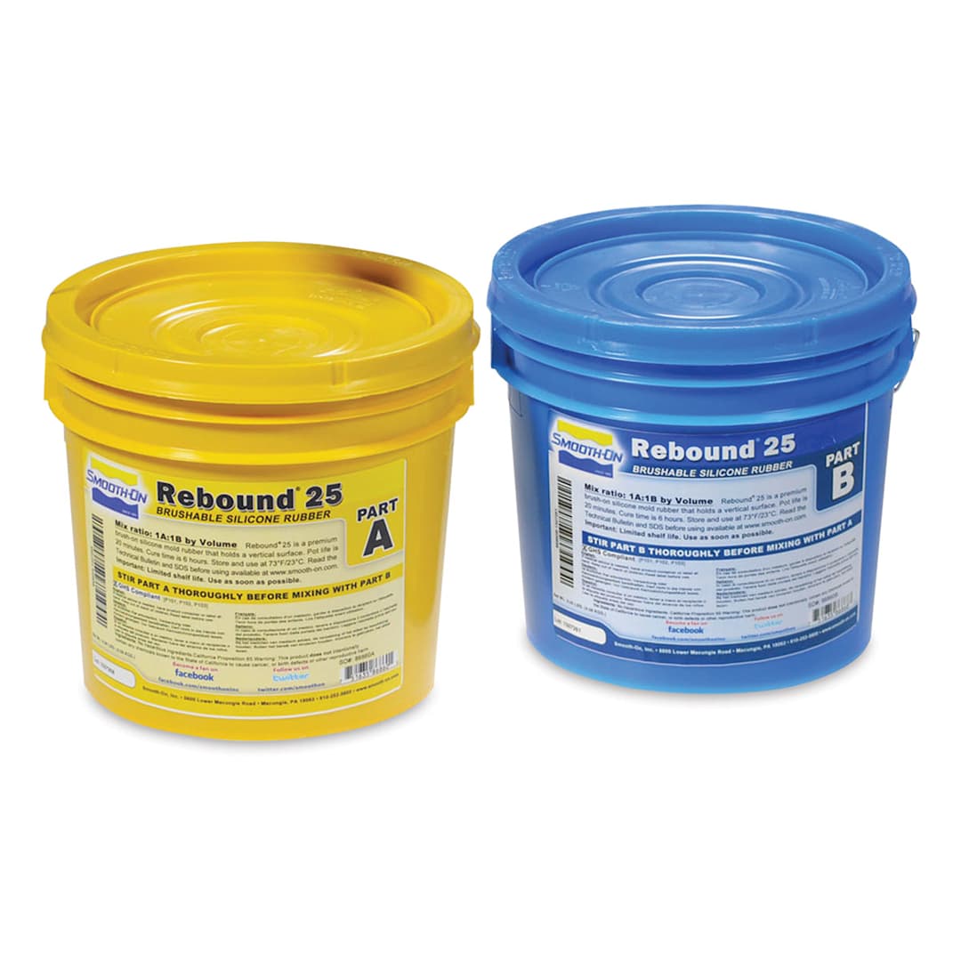 Open in modal - Smooth-On Rebound 25 Silicone Rubber - 2 Jars, Gallon