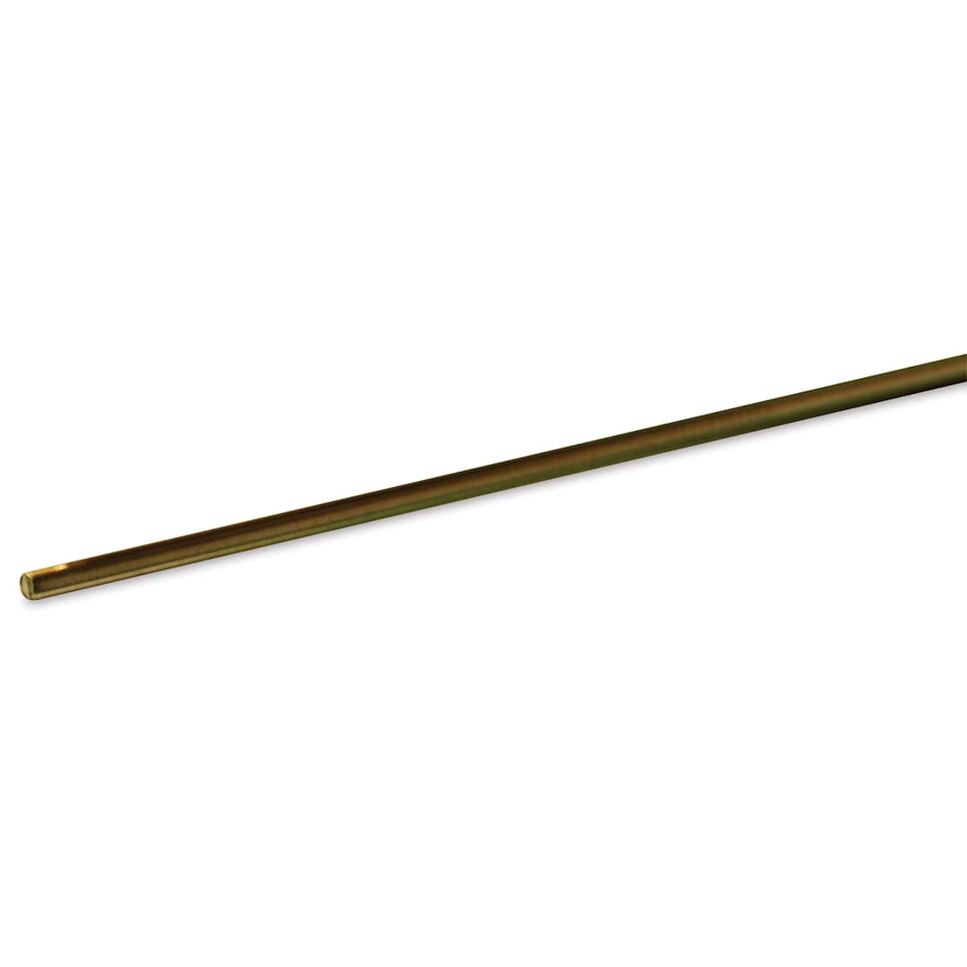 Open in modal - K&S Metal Rods - Brass, 14 Gauge, 36", Pkg of 2