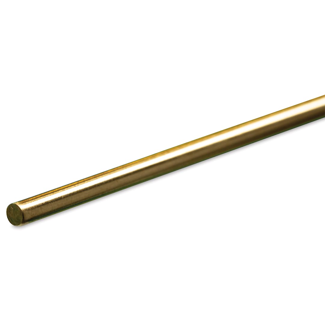 Open in modal - K&S Metal Rods - Brass, 8 Gauge, 36"