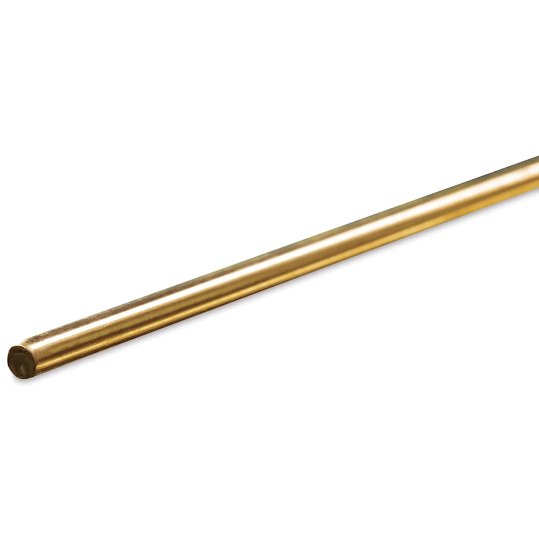 Open in modal - K&S Metal Rods - Brass, 5 Gauge, 36"