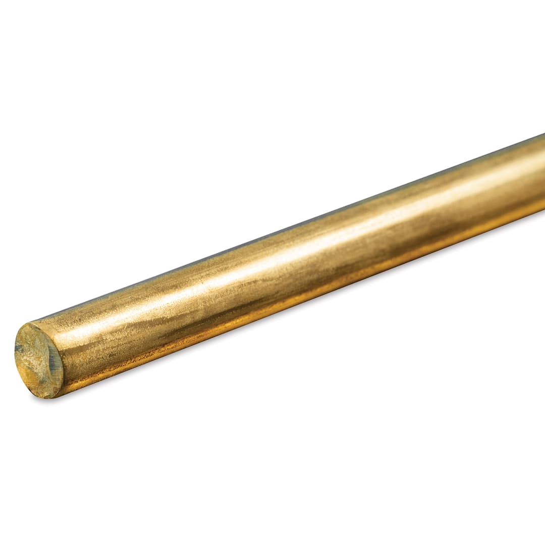 Open in modal - K&S Metal Rods - Brass, 0 Gauge, 36"