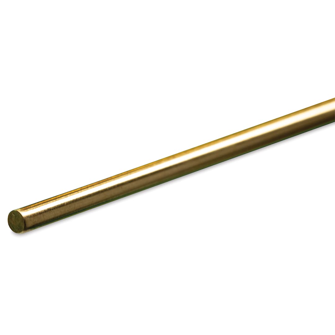 Open in modal - K&S Metal Rods - Brass, 6 Gauge, 36"