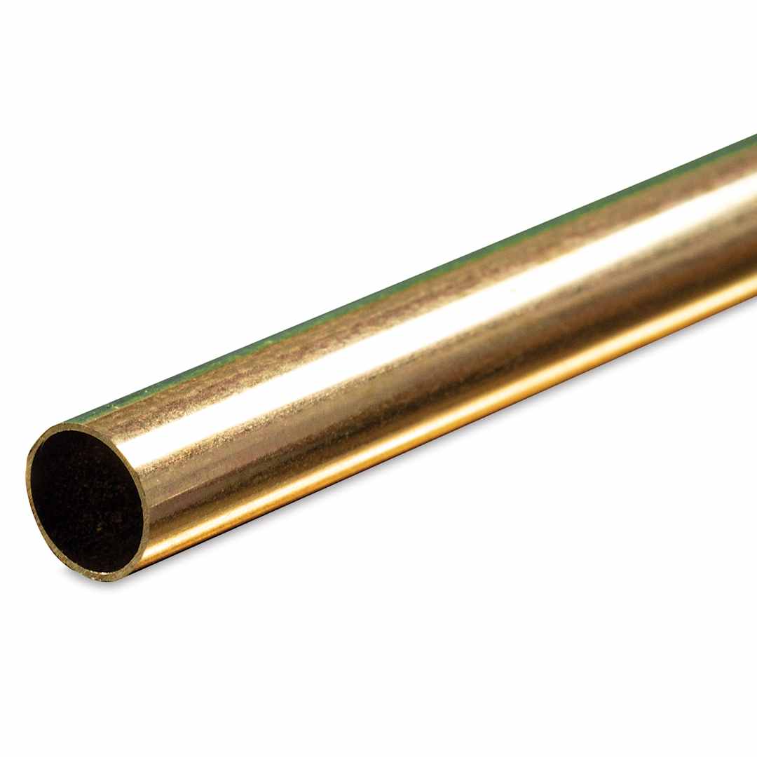 Open in modal - K&S Metal Tubing - Brass, Round, 11/32" Diameter, 36"