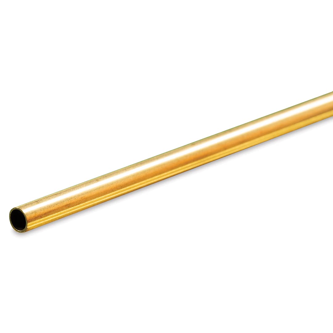 Open in modal - K&S Metal Tubing - Brass, Round, 3/16" Diameter, 36"
