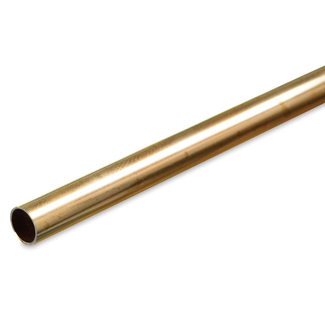 Open in modal - K&S Metal Tubing - Brass, Round, 5/16" Diameter, 36"