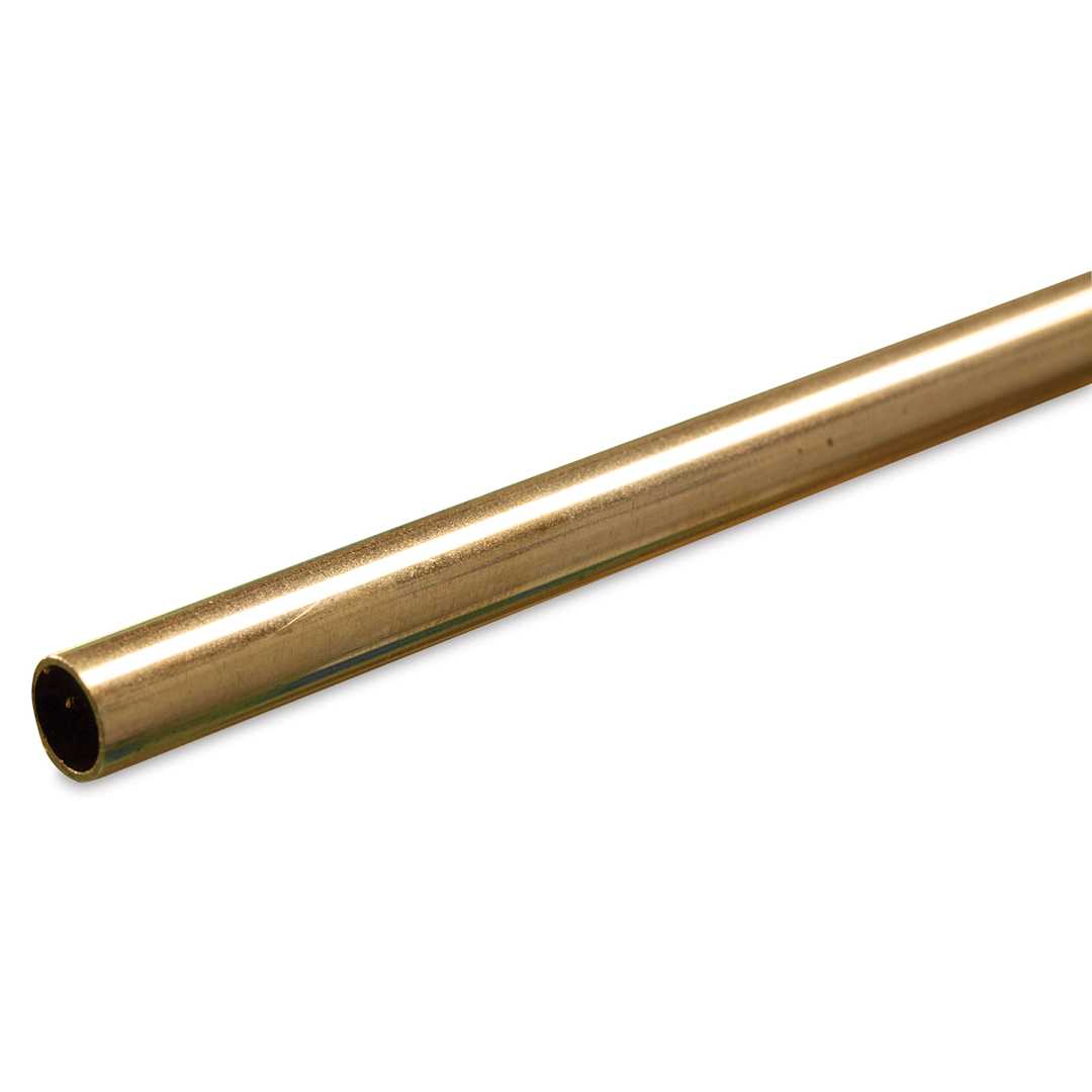 Open in modal - K&S Metal Tubing - Brass, Round, 7/32" Diameter, 36"