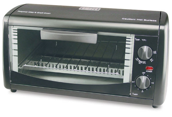 Open in modal - Amaco Polymer Clay & Craft Oven - Front view showing Door with window and control knobs
