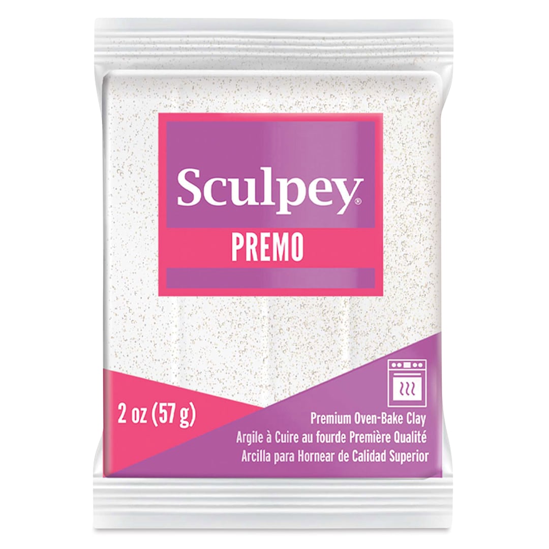 Open in modal - Sculpey Premo - 2 oz, Frost White, Glitter