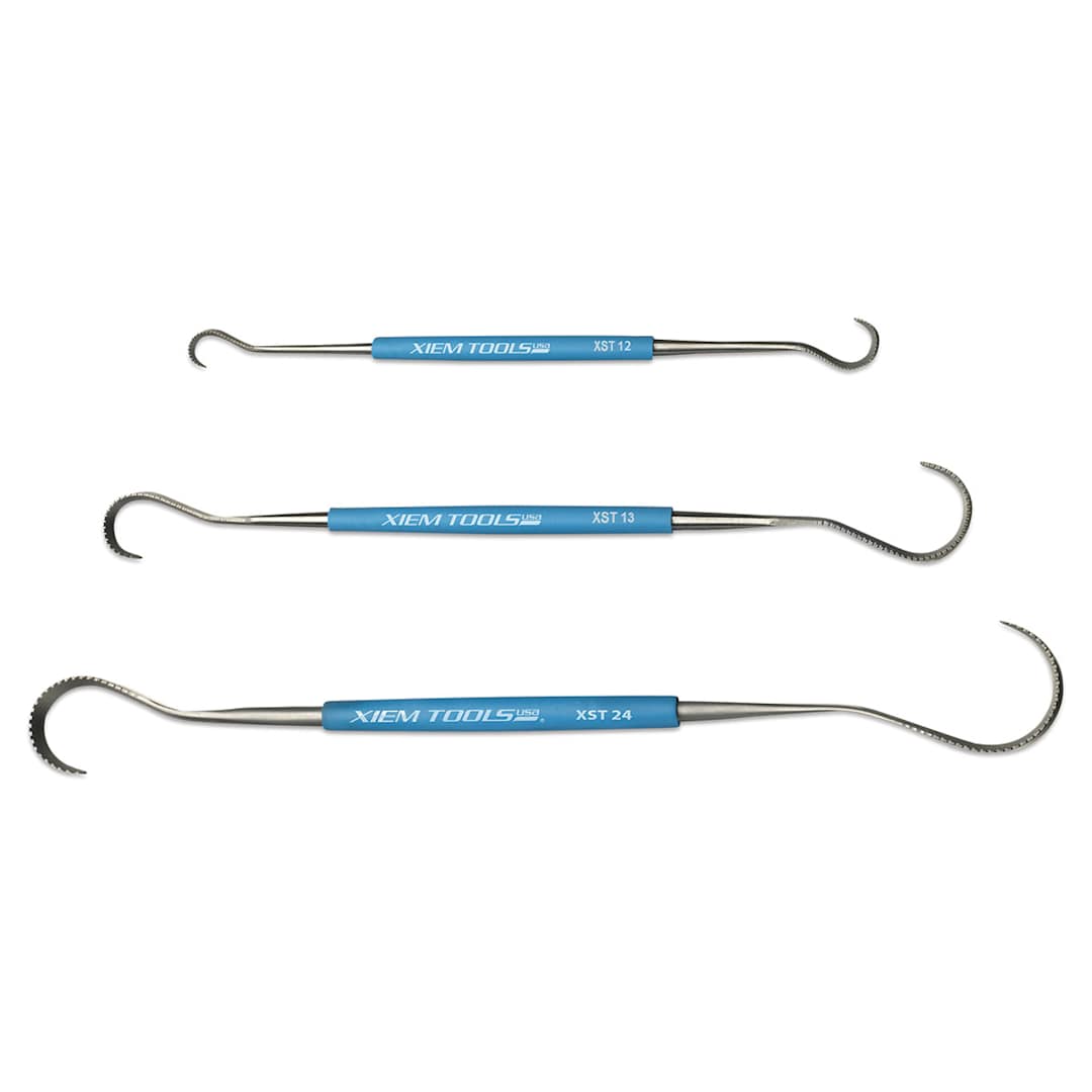 Open in modal - Xiem Studio Griffon Hook Tools - 3 sizes of Tools shown
