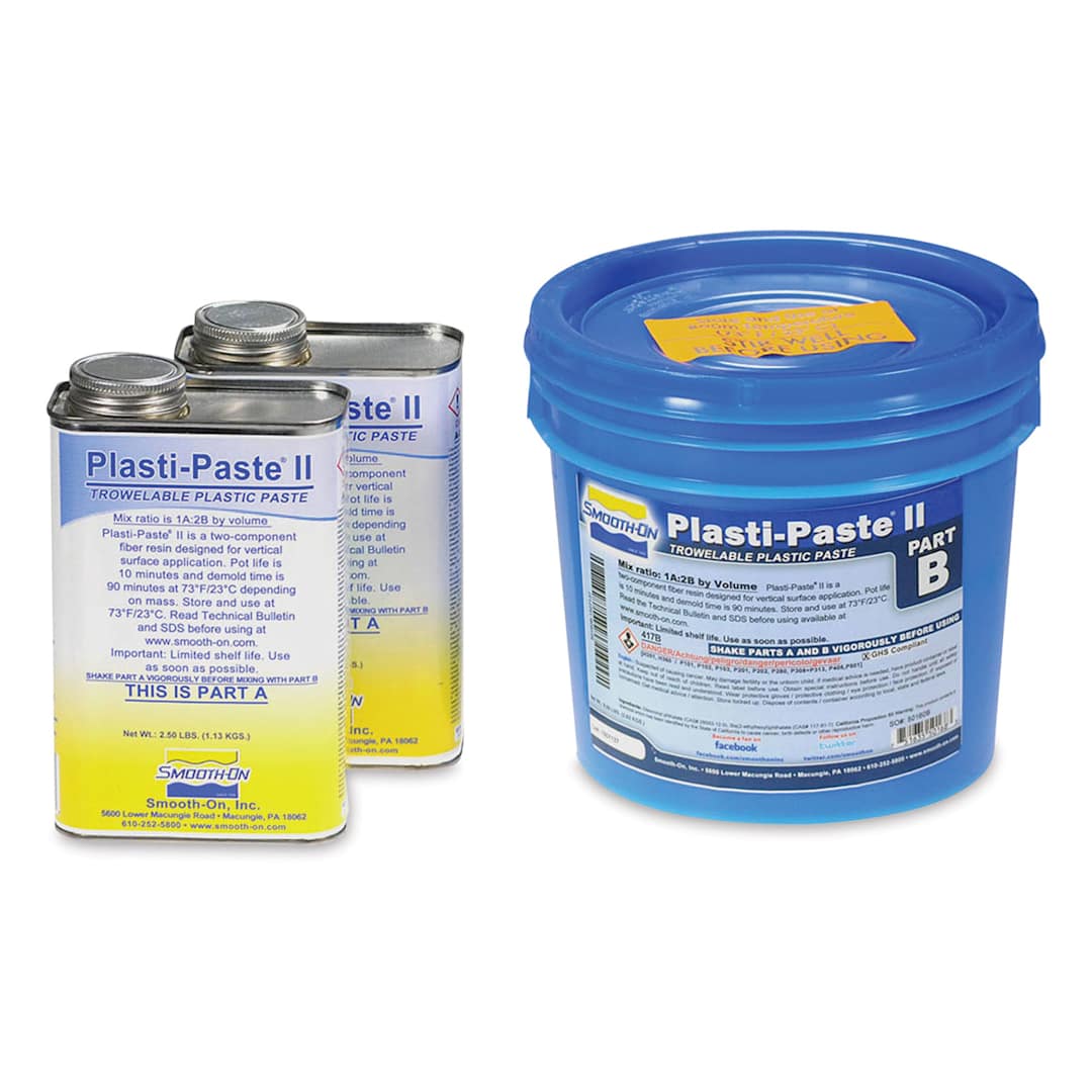 Open in modal - Smooth-On Plasti-Paste II - Component parts of Gallon Kit shown
