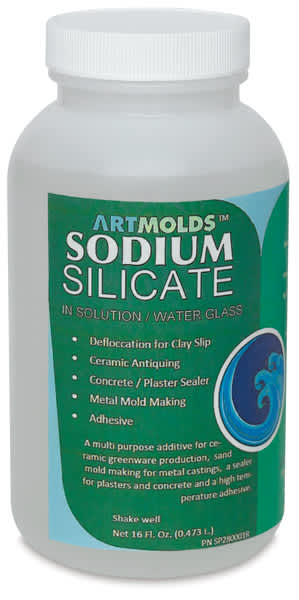 Open in modal - ArtMolds Liquid Sodium Silicate - Front view of Pint Jar

