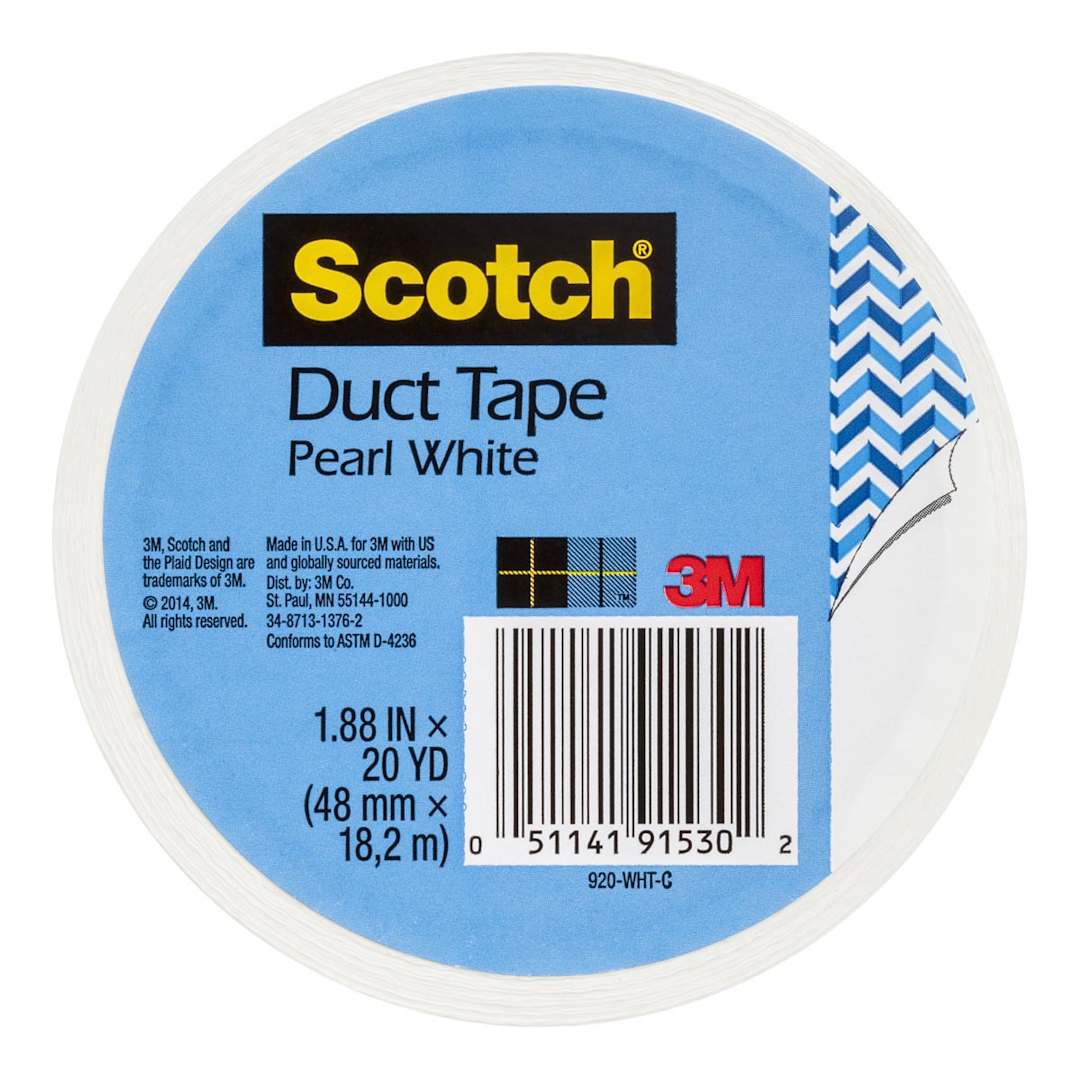 Open in modal - Scotch Duct Tapes for Artists White - 1.88" x 20 yds. Roll