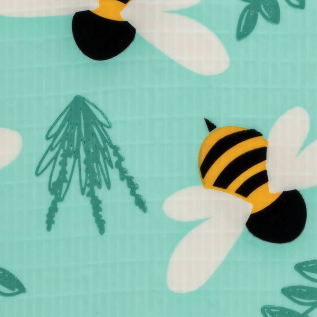 Open in modal - Duck Tape Prints - Botanical Bees, 1.88" x 10 yds - close-up of print