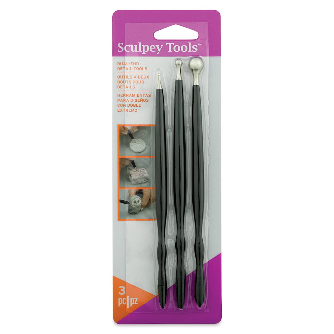 Open in modal - Sculpey Tools Dual End Detail Tool Set (front of package)
