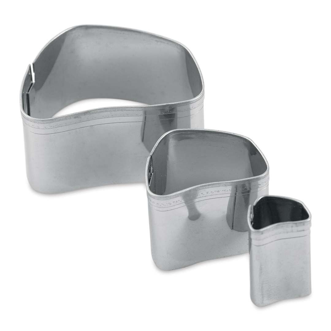 Open in modal - Sculpey Metal Clay Cutters - Set of 3 Irregular Rectangles shown