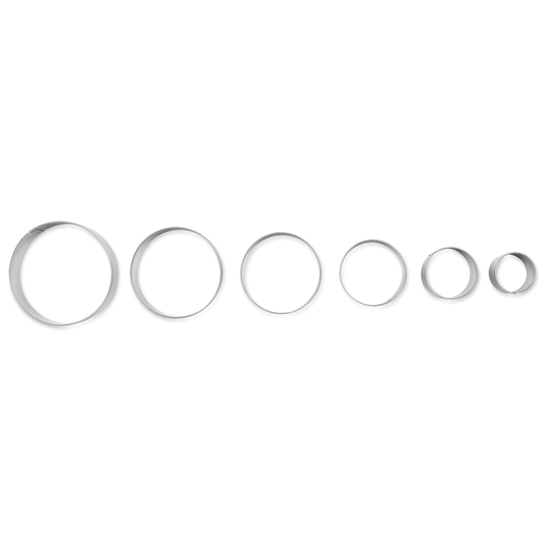 Open in modal - Sculpey Tools Metal Clay Cutters - Circles, Set of 6