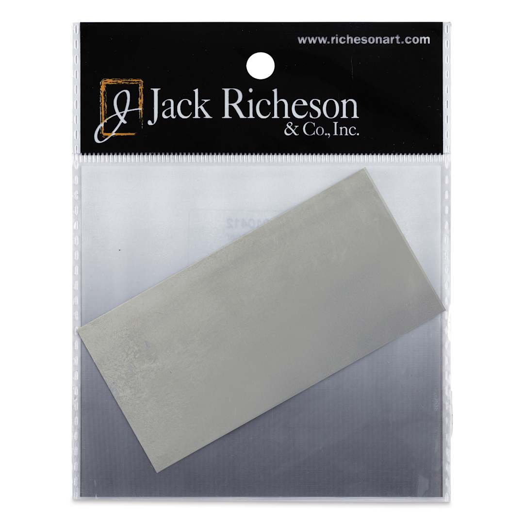 Open in modal - Richeson Stainless Steel Scrapers - Rectangle, Smooth, 1-7/8" x 3-7/8" (Front of package)