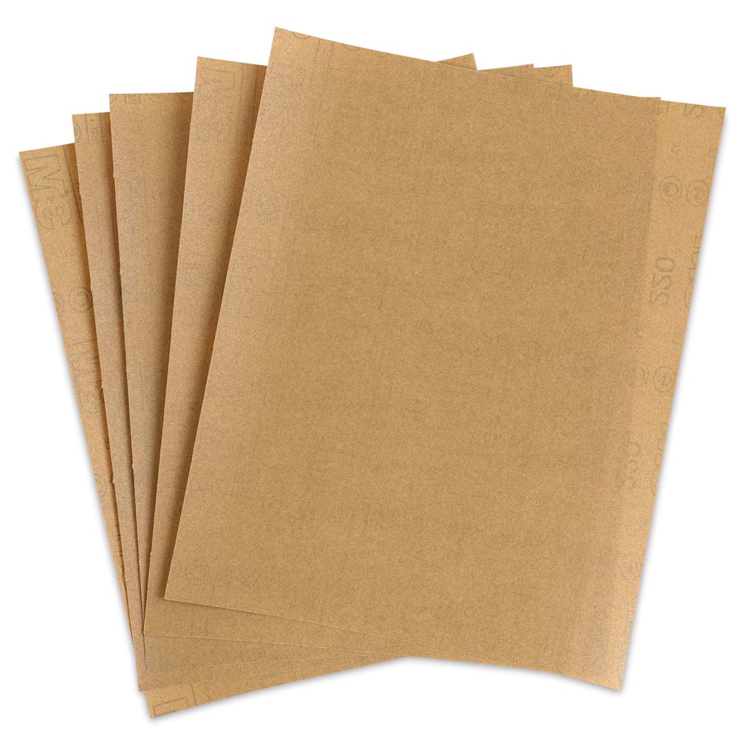 Open in modal - 3M General Purpose Sandpaper - Pkg of 5, Very Fine, Grit 220-C, 9" x 11"