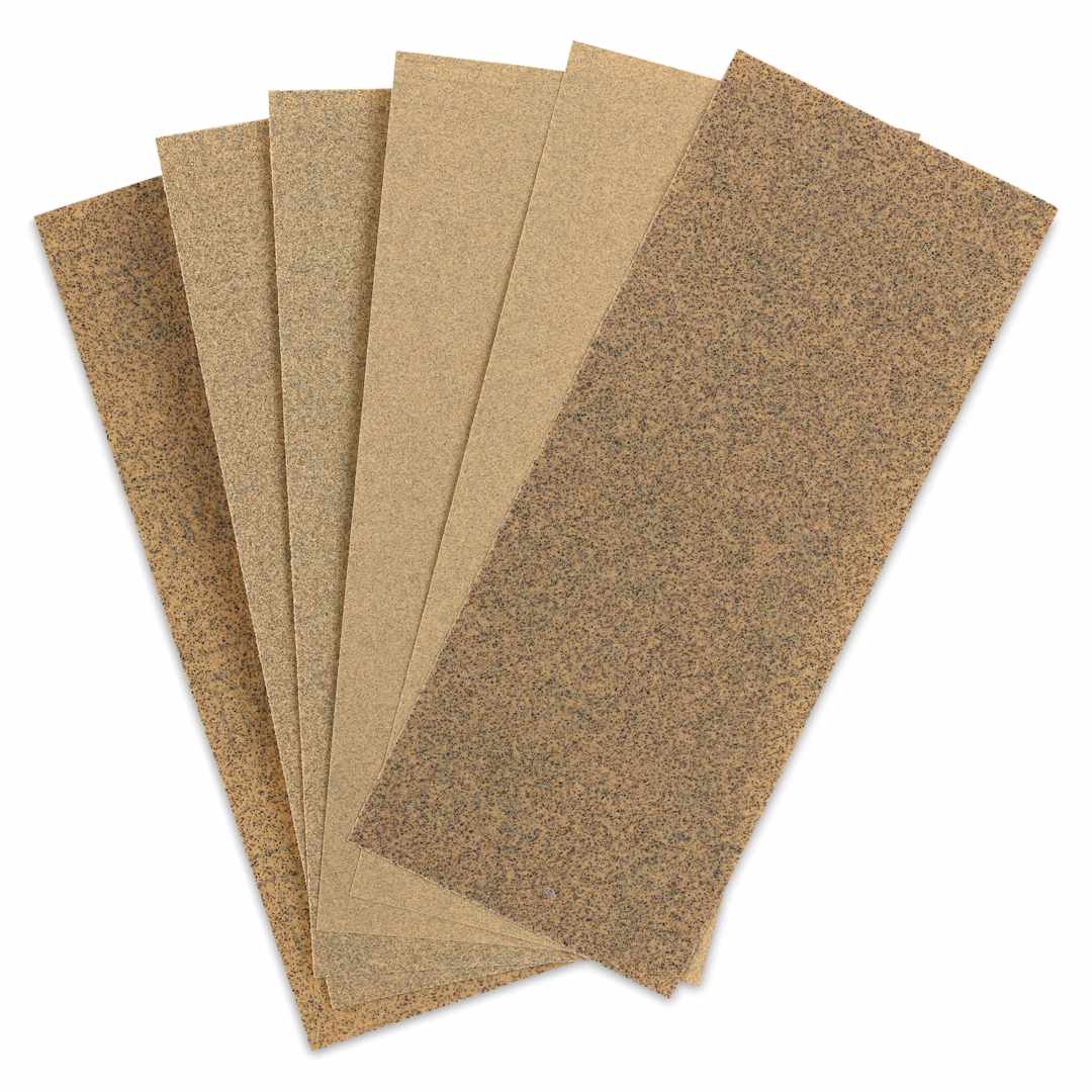 Open in modal - 3M General Purpose Sandpaper - Pkg of 6, Assorted Grit, 3.6" x 9"