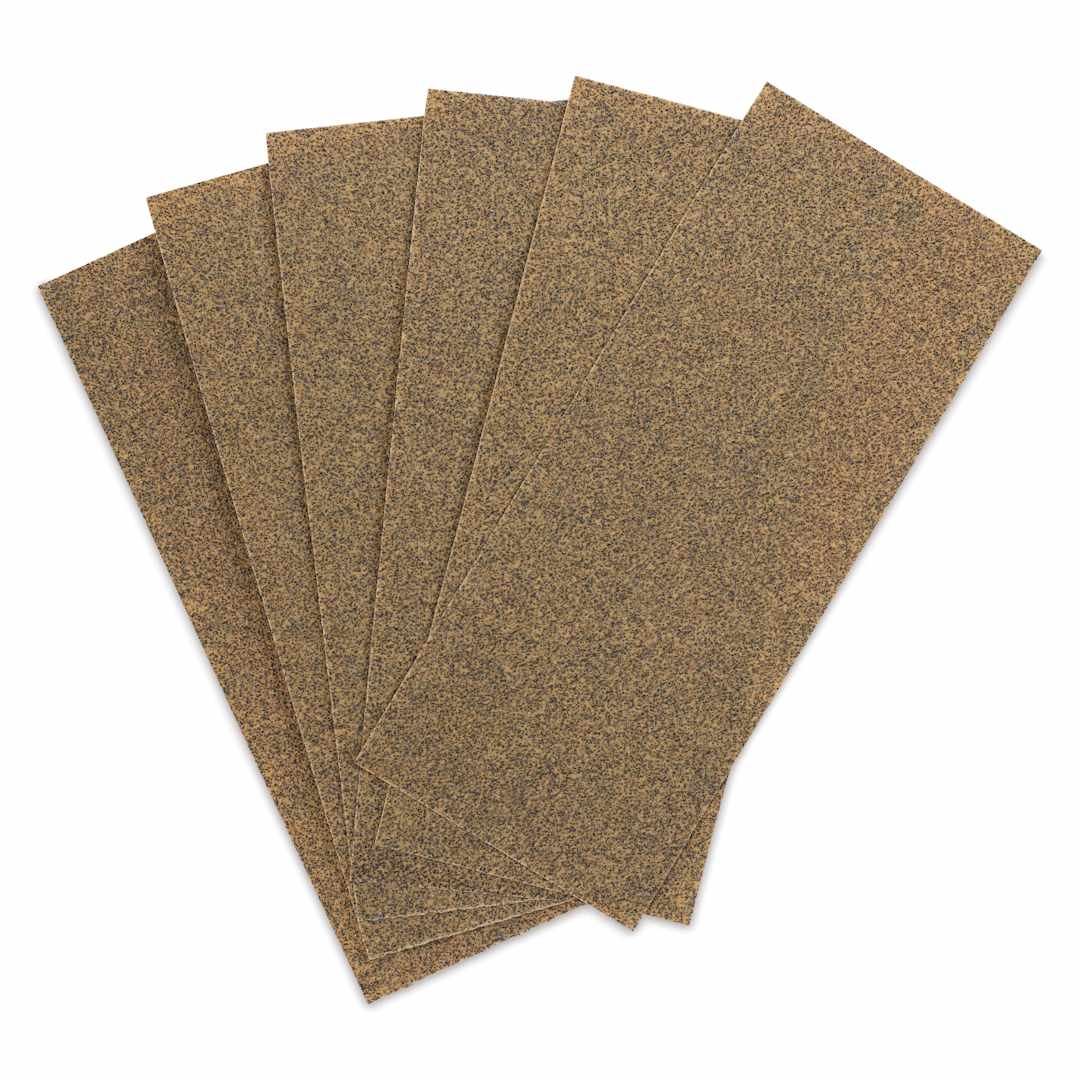 Open in modal - 3M Production Sandpaper - Pkg of 6, Course Grit 60-D, 3.6" x 9"