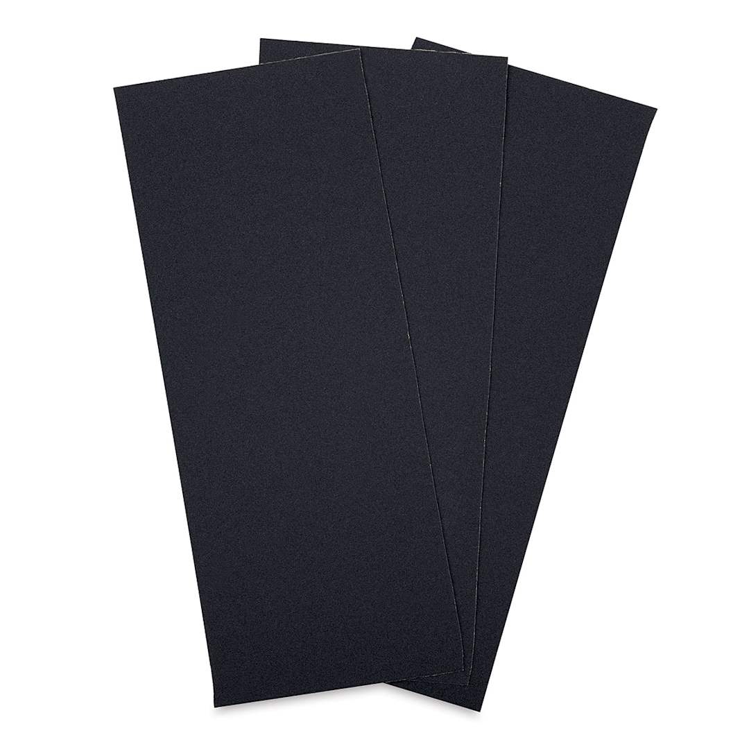 Open in modal - Art Alternatives Sandpaper - Three Medium Texture sheets shown in upright fan