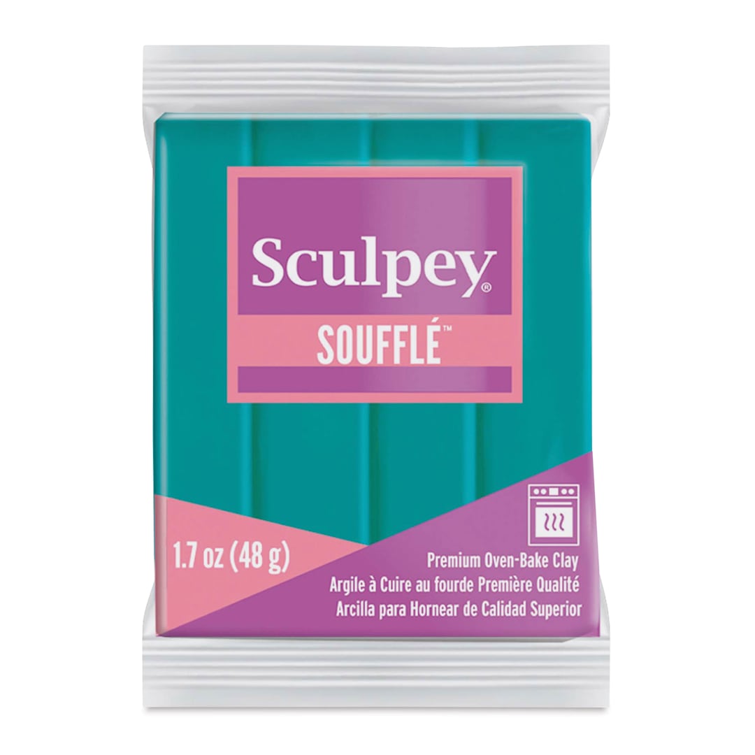 Open in modal - Sculpey Souffle - Sea Glass, 1.7 oz Bar front of packaging