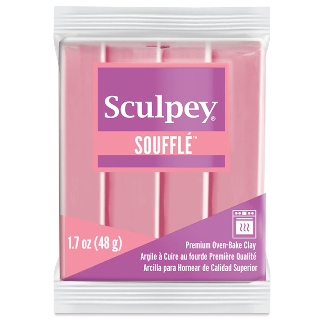 Open in modal - Sculpey Souffle - French Pink, 1.7 oz Bar front of packaging