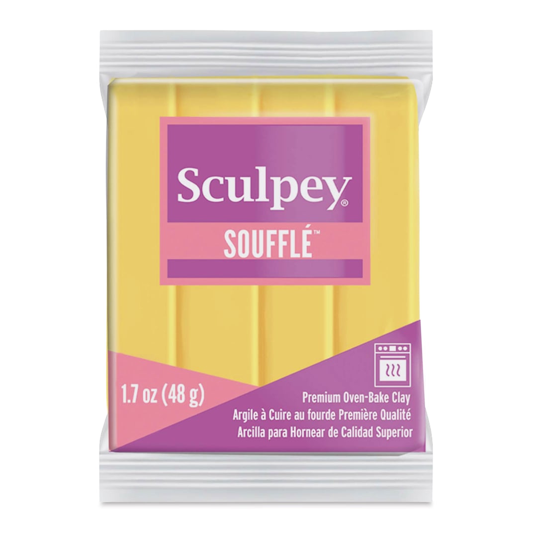Open in modal - Sculpey Souffle - Canary, 1.7 oz Bar front of packaging