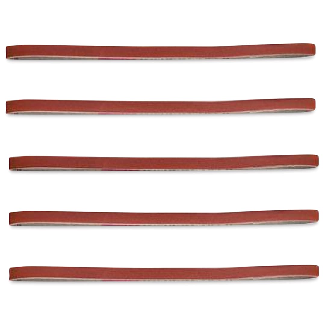 Open in modal - Excel Blades Sanding Stick - 5 320 Grit Replacement Belts in horizontal row