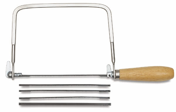 Open in modal - Coping Saw with 4 Assorted Blades shown horizontally