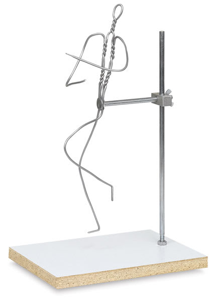 Open in modal - Wire Armatures with Bases - 12" Figure Armature shown