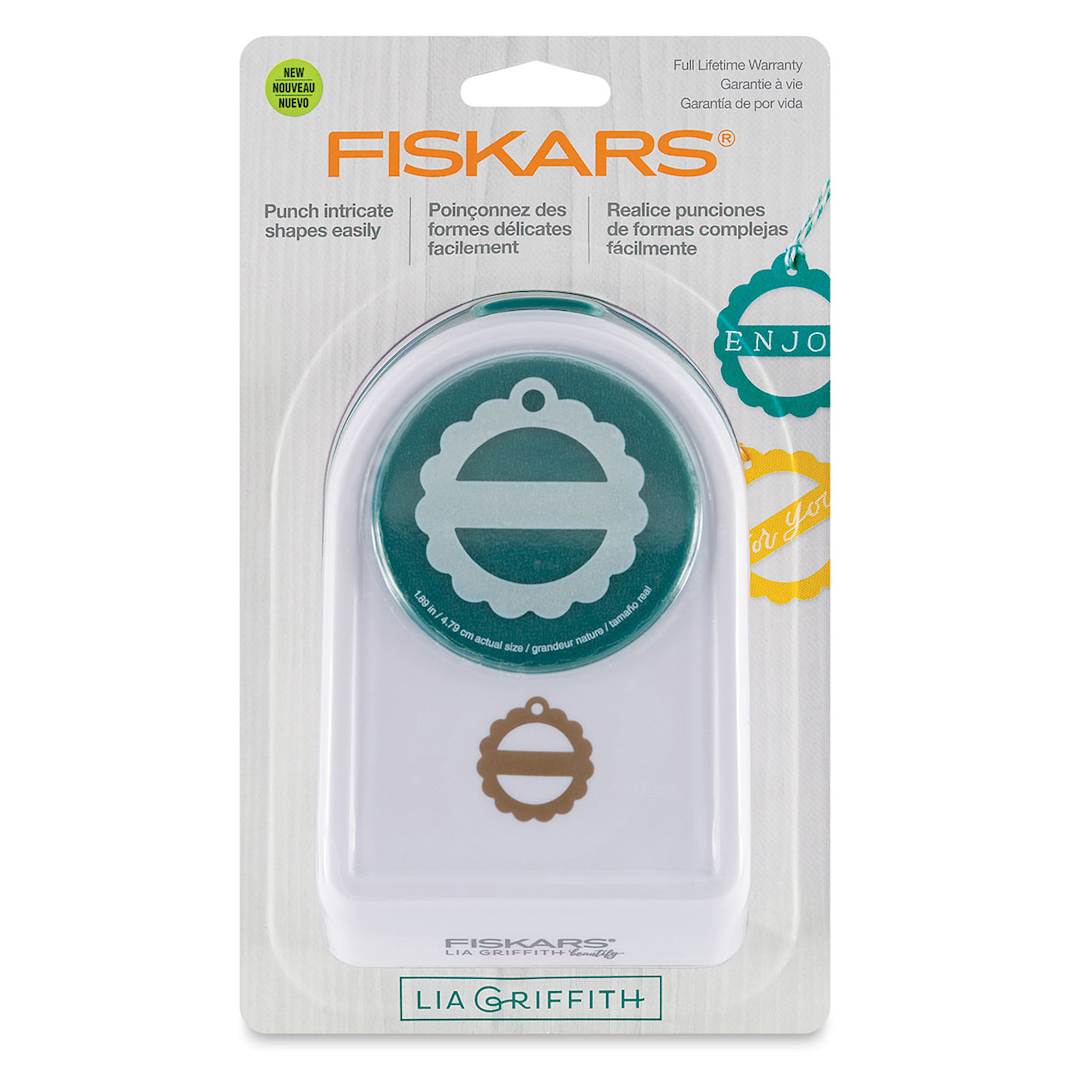 Open in modal - Fiskars Lia Griffith Tag Shape Punch