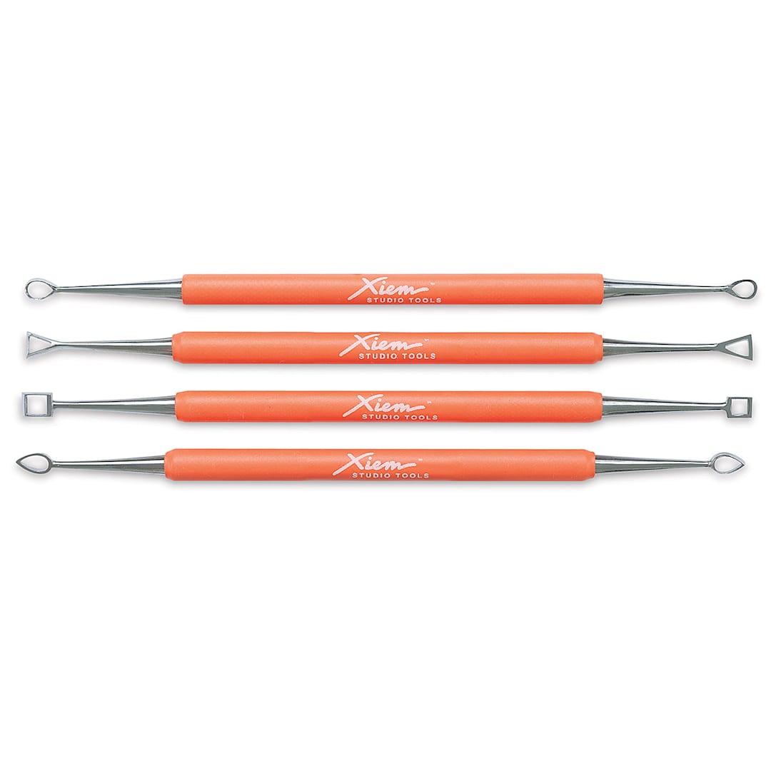Open in modal - Xiem Studio Carving Tools - Set of 4 double ended tools shown horizontally
