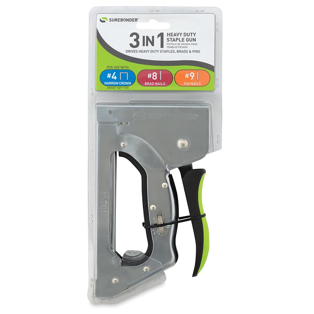 Open in modal - Surebonder 3 in 1 Heavy Duty Staple Gun, In Package