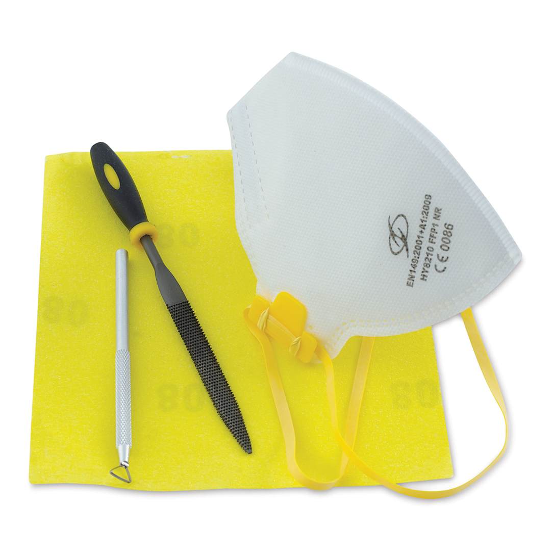 Open in modal - Sculpture Block Starter Tool Set - Components of Kit shown
