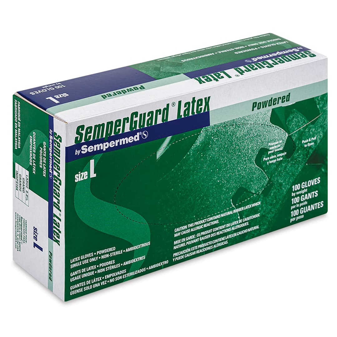 Open in modal - Glove Pack - Large, Latex, Powdered, Pkg of 100
